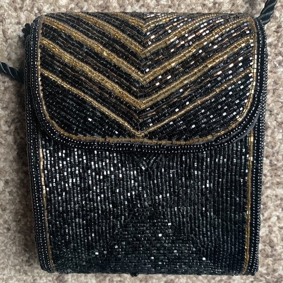 Vintage Hand Beaded Handbag - Picture 2 of 4